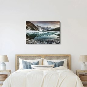 Tablou - lacul iarna (90x60 cm)