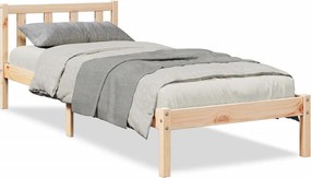 vidaXL Cadru pat foarte lung fără saltea, 100x220 cm, lemn masiv pin