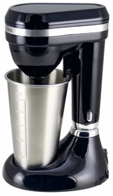 Mixer pentru frappe Oliver Voltz OV51163E, 100W, Bol din otel inoxidabil 450 ml, 2 viteze, Agitator otel, Negru