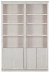 Bibliotecă albă din lemn de pin 148x223 cm Anita – Støraa