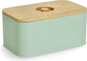 Cutie de paine cu capac din bambus, 30 x 18 x 13 cm