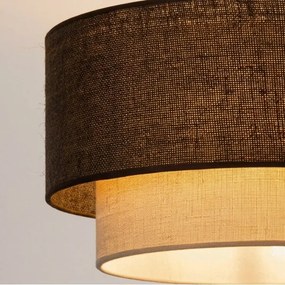 BRILAGI - Plafonieră LED BOHO ECO 1xE27/10W/230V Ø 40 cm maro/crem