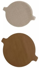 Set 2 paduri pentru friteuza NoStik 1EEE774, 23.5/25.5 cm, Reutilizabile, Acoperire antiaderenta, Bej