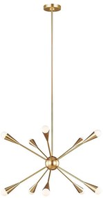 Lustră LED pe tijă Feiss FE-JAX10-BB JAX 10xG9/3W/230V auriu