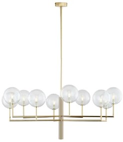 Lustră pe tijă Jupiter 1976 FEME 10xG9/10W/230V auriu