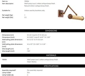 Aplica de perete LUX pentru oglinda sau tablou Luca L