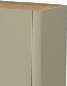 Comodă Elivo 200 cm cu 4 uși pe picioare - eucalipt / stejar baltic dune