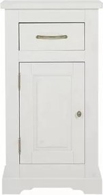 Dulap lateral pe pardoseala 45 cm cu 1 sertar si 1 usa Comad Romantic alb