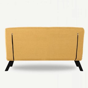Canapea cu 2 Locuri Sando 2-Seater, Mustar, Extensibila