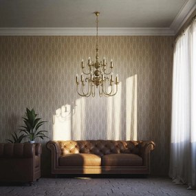 Candelabru 18 brate din alama stil clasic Petalo