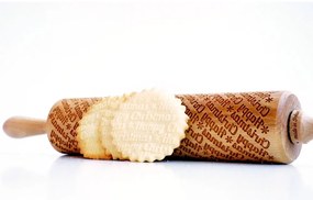 Sucitor din lemn cu detalii de Crăciun în relief Valek Happy Christmass