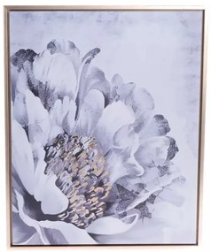Tablou pe pânză în ramă Pivoňka - tipar auriu, 40x 2,5 x 50 cm
