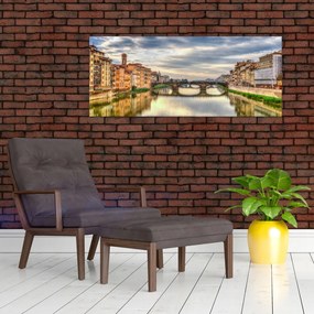 Tablou - Pod peste râu (120x50 cm)