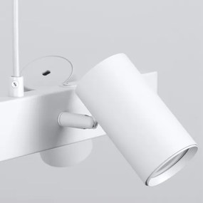 Brilagi - Lustra LED RGBW reglabilă pe cablu SELE 4xGU10/6,5W/230V albă