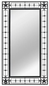 Oglinda de perete dreptunghiulara, negru, 60 x 110 cm 1, 60 x 110 cm
