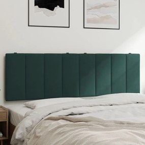 vidaXL Pernă tăblie de pat, verde, 160 cm, catifea
