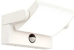Aplica LED reglabila de exterior cu senzor de miscare IP54 GINGE alba