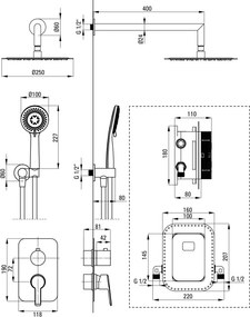 ARNIKA Set de dus BXYZDQAM Finisaj: titan