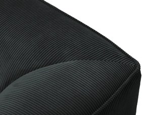Coltar dreapta 4 locuri, Ruby, Micadoni Home, BL, fara cotiera, 273x180x69 cm, velur, negru