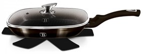Tigaie grill cu capac Metallic Line Shiny Black Edition BerlingerHaus BH 6612