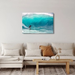Tablou - Surfer în valuri (90x60 cm)