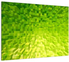 Tablou cuburilor galbenverzui (70x50 cm), în 40 de alte dimensiuni noi