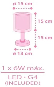 Dalber 41251 - Lampă LED pentru copii HELLO KITTY&FRIENDS 1xG4/4W/230V roz