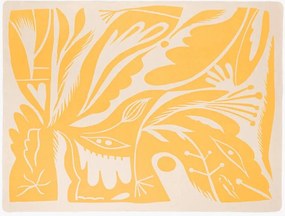 Pătură galbenă 165x200 cm Lino – noo.ma