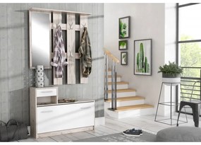 Cuier Hol Aramis 97x180x25 cm Nuanta Alb Stejar