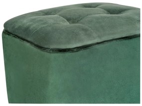 Taburet verde cu tapițerie din catifea – Wenko