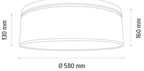 Spot-Light 4047400311531 - Plafonieră BENITA 4xE27/25W/230V, stejar