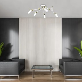 Spot IRIS 6xGU10/MR11/40W/230V alb/auriu