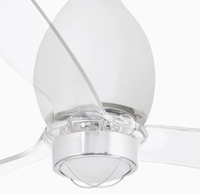 Lustra cu Ventilator si telecomanda MINI ETERFAN M alb mat/transparent