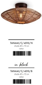 Plafoniera eco din ratan Tanami disc S, nat