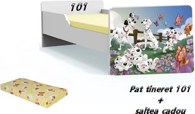 Pat tineret 101 Dalmatieni cu saltea