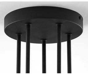 Lustră pe tijă Jupiter 2038 BURANO 5xG9/10W/230V negru/auriu/bej