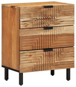 vidaXL Noptieră, 50x33x62 cm, lemn masiv de acacia