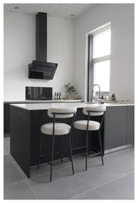 Scaun de bar alb (înălțime șezut 65 cm) Badalona – House Nordic