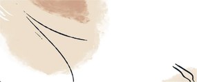 Tablou - Abstracție albă (120x50 cm)
