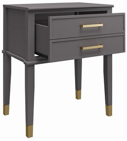 Noptieră gri închis Westerleigh – CosmoLiving by Cosmopolitan