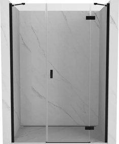 Mexen Mist-H ușă de duș cu deschidere dreaptă 145 cm, transparentă, neagră - 8A5-145-001-70-00-P