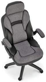 Scaun de birou Valerio negru/gri H128 cm
