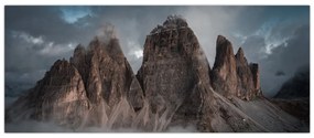Tablou - Trei Dinți, Dolomiți Italieni (120x50 cm)
