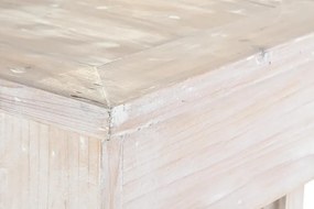 Consola, bej, din lemn de pin reciclat, Pinora