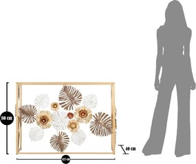 Consola Glam Floris, Mauro Ferretti, 113x40x80 cm, fier, multicolor