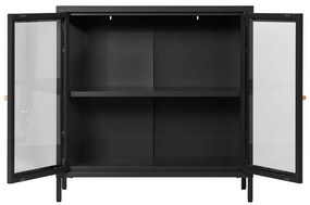 Vitrină neagră din metal 80x80 cm Dalby – House Nordic