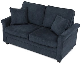 Canapea cu două locuri ASB-4170 BLUE2, manșetă,albastră