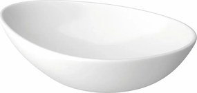 Lavoar asimetric alb pe blat Cersanit Moduo 56,5 cm