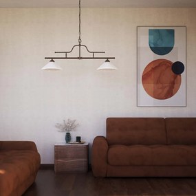 Lustra stil clasic italian din alama cu 2 brate Fiordo