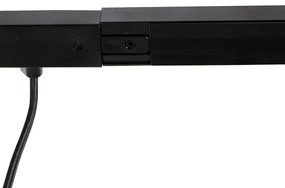 Sistem de șine monofazat negru cu 4 spoturi și sursă de alimentare rotundă I - Jeana